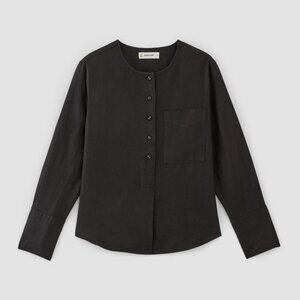 EVERLANE The Linen Popover Shirt